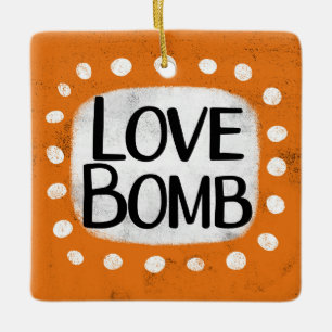 En Céramique Ornement de la bombe d'amour