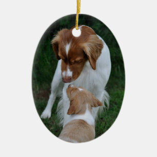 En Céramique Ornement de la Bretagne de père et de fils