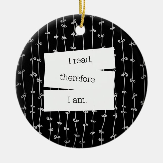 En Céramique Ornement de la devise du rat de bibliothèque (Devant)