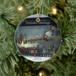 En Céramique Ornement de la fenêtre du magasin Père Noël de Noë