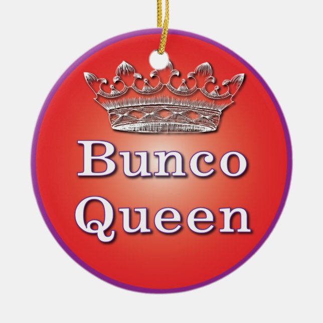En Céramique Ornement de la Reine de Bunco (Devant)