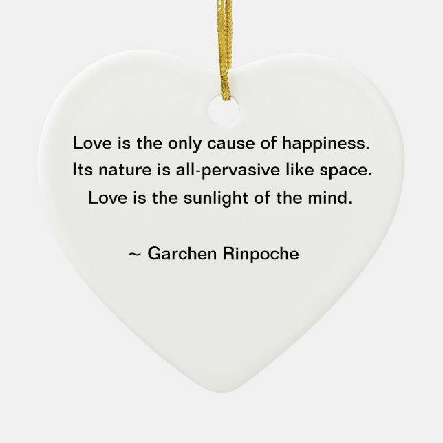 En Céramique Ornement de lis avec la citation bouddhiste (Devant)