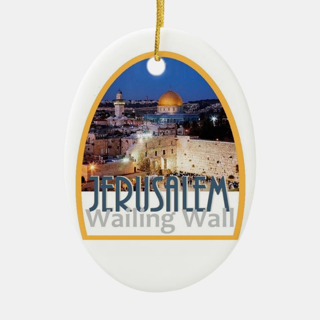 En Céramique Ornement de l'ISRAËL (Devant)