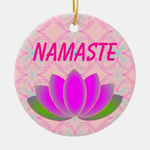 En Céramique Ornement de lotus de Namaste