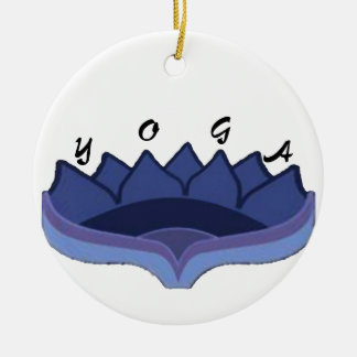 En Céramique Ornement de Lotus Yoga