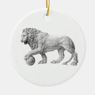 En Céramique Ornement de marbre de lion