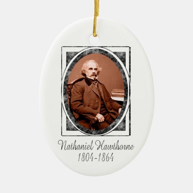En Céramique Ornement de Nathaniel Hawthorne (Devant)