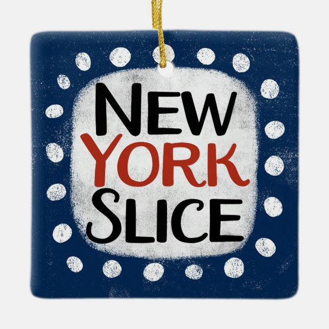 En Céramique Ornement de New York Slice (Devant)