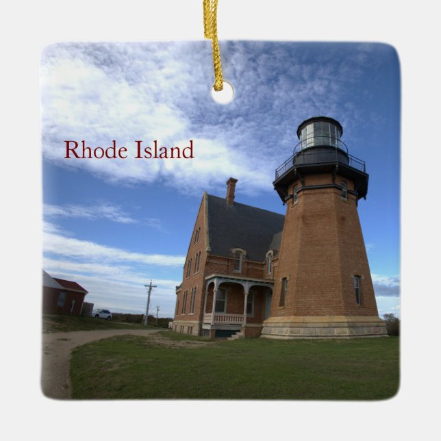 En Céramique Ornement de phare de Rhode Island (Devant)