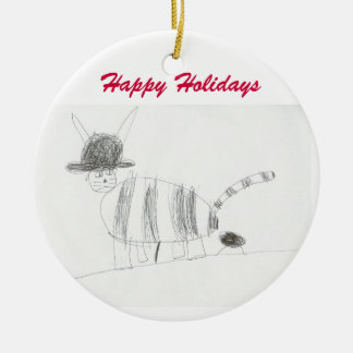 En Céramique Ornement de Poo de chat