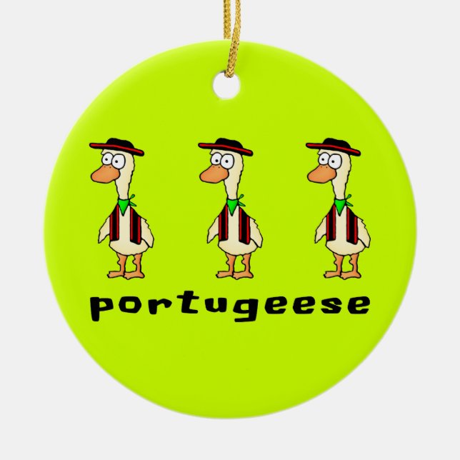 En Céramique Ornement de Portugeese (Devant)