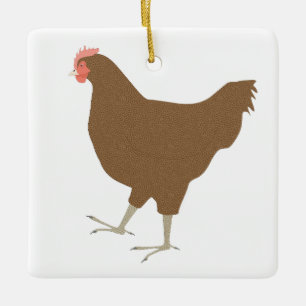 En Céramique Ornement de poulet