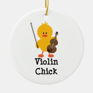 En Céramique Ornement de poussin de violon