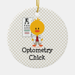 En Céramique Ornement de poussin d'optométrie