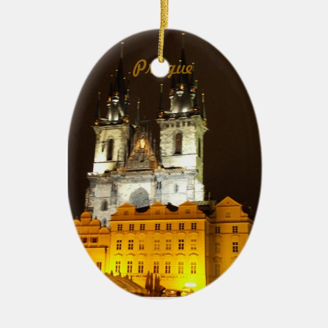 En Céramique Ornement de Prague notre Madame de Tyn (Devant)