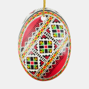 En Céramique Ornement de Pysanka