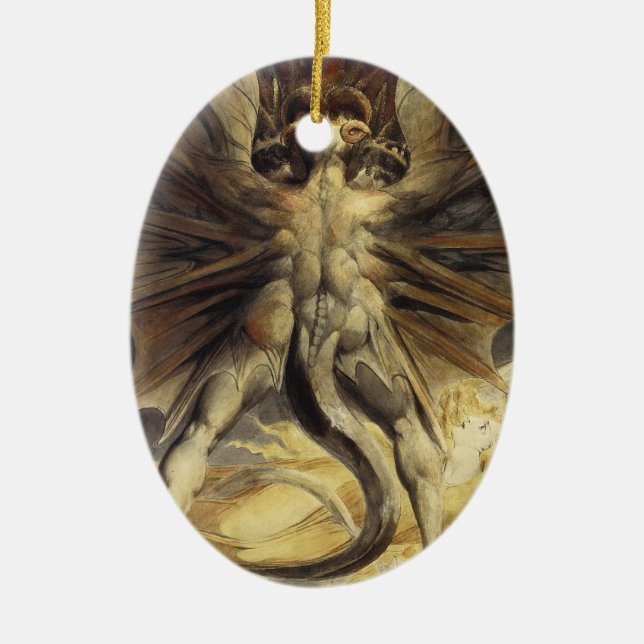 En Céramique Ornement de Red Dragon (Devant)