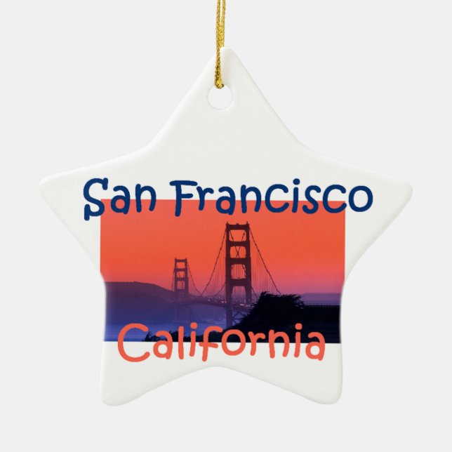 En Céramique Ornement de SAN FRANCISCO (Devant)