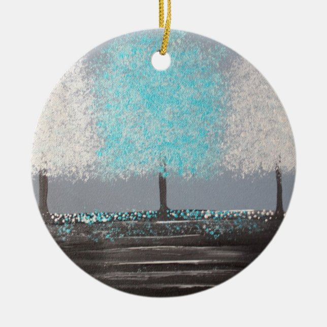 En Céramique Ornement de scintillement de matin (Devant)