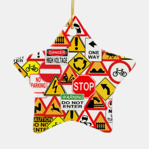 En Céramique Ornement de signalisation - personnaliser !