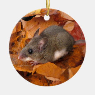 En Céramique Ornement de souris de Noël