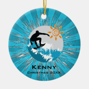 En Céramique Ornement de surf