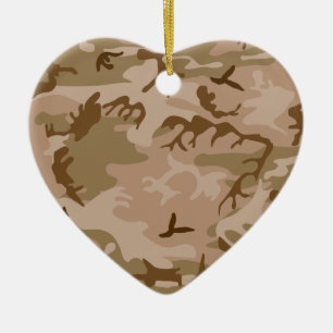 En Céramique Ornement de T-Shirt de camouflage de sable du dése
