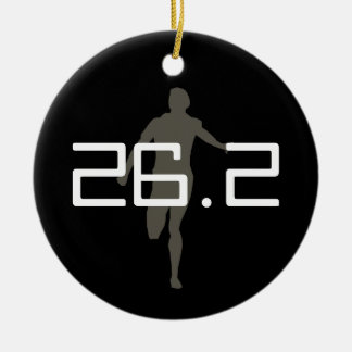 En Céramique Ornement de tenue de marathon de coureur personnal