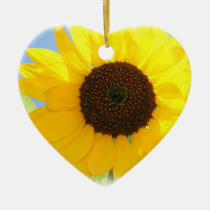 En Céramique Ornement de tournesol