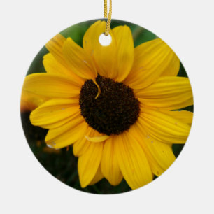 En Céramique Ornement de tournesol