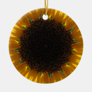 En Céramique Ornement de tournesol