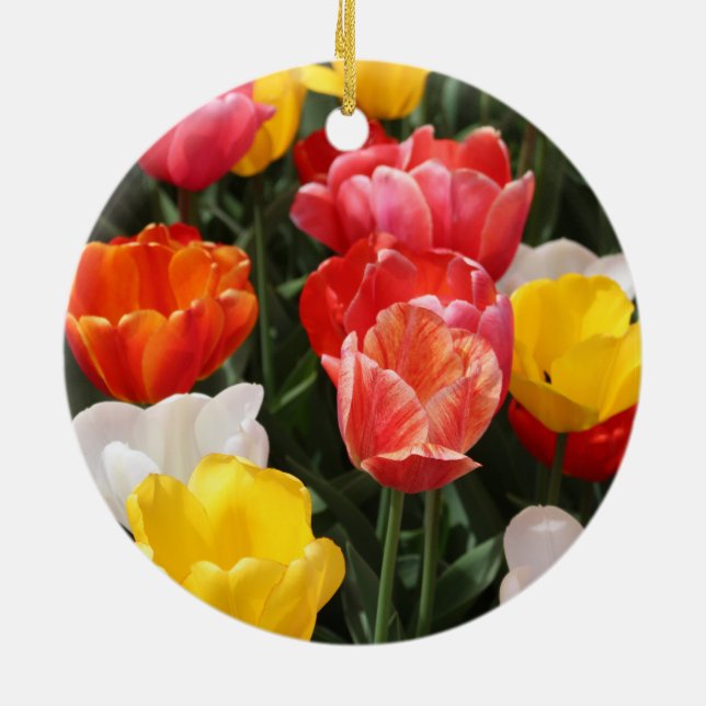 En Céramique Ornement de Tulipe (Dos)