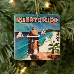 En Céramique Ornement de voyage à Porto Rico