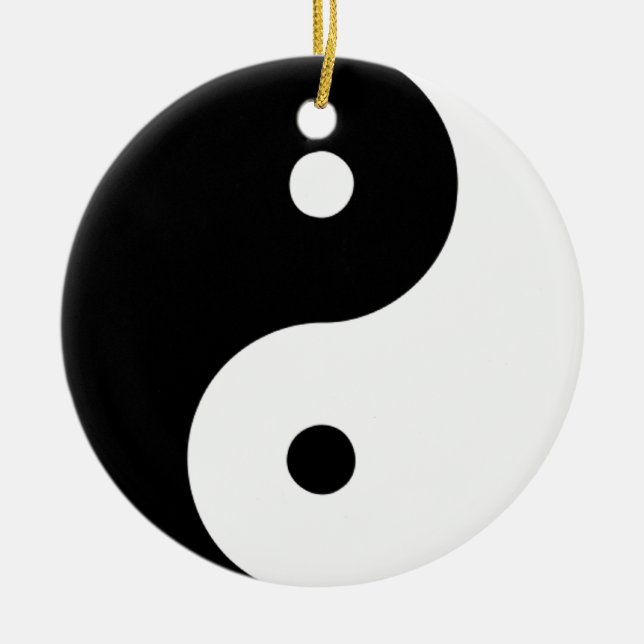 En Céramique Ornement de Yin Yang (Devant)