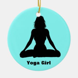 En Céramique Ornement de Yoga personnalisé