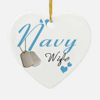 En Céramique Ornement d'épouse de marine