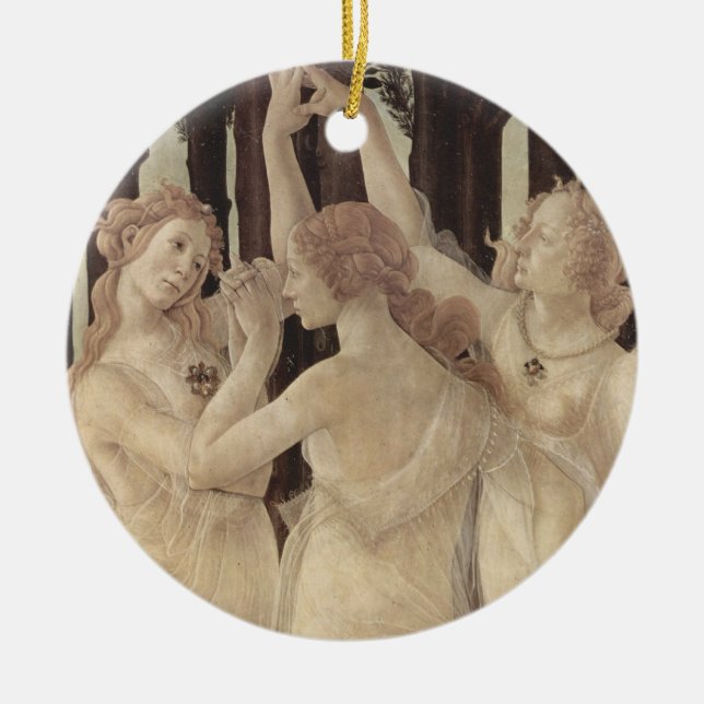 En Céramique Ornement des grâces de Botticelli trois (Devant)