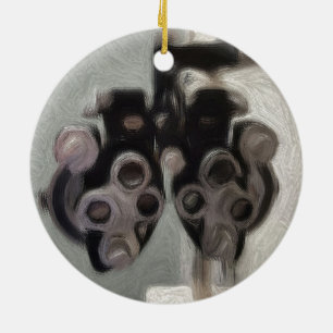 En Céramique Ornement d'essai d'ophtalmologistes