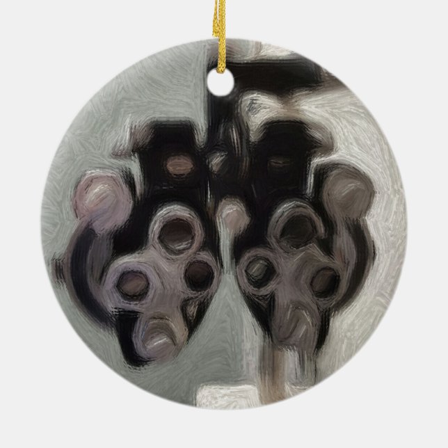 En Céramique Ornement d'essai d'ophtalmologistes (Dos)