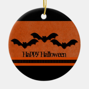 En Céramique Ornement d'Halloween chauves-souris déplaisantes,