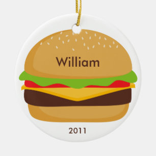 En Céramique Ornement d'hamburger