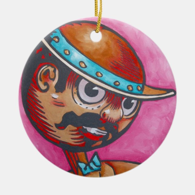 En Céramique Ornement d'once - Tik-Tok (Devant)