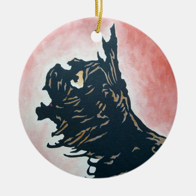 En Céramique Ornement d'once - Toto (Devant)