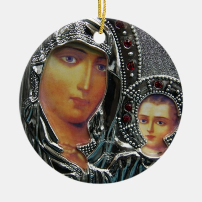 En Céramique Ornement du bébé Jésus (Devant)