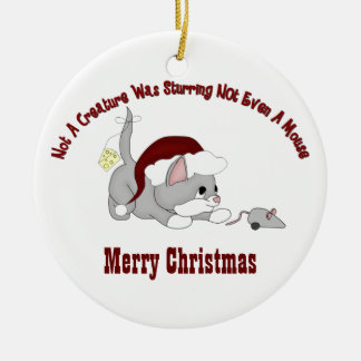 En Céramique Ornement du chaton #3 de Noël