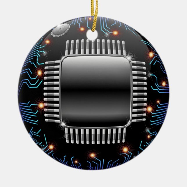 En Céramique Ornement du circuit électronique de la carte mère (Devant)