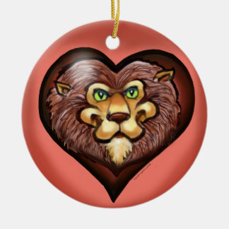 En Céramique Ornement du coeur du lion