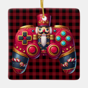 En Céramique Ornement du contrôleur de jeu Nutcracker