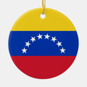 En Céramique Ornement du drapeau du Venezuela