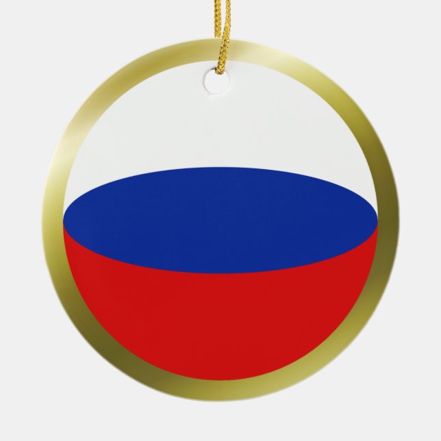 En Céramique Ornement du drapeau russe (Devant)